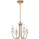 Remy 4 Light 16 inch Bronze Gold Chandelier Ceiling Light