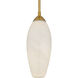 Burnett LED 5 inch Brushed Gold Mini Pendant Ceiling Light