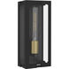 Young 1 Light 14 inch Matte Black Outdoor Wall Lantern