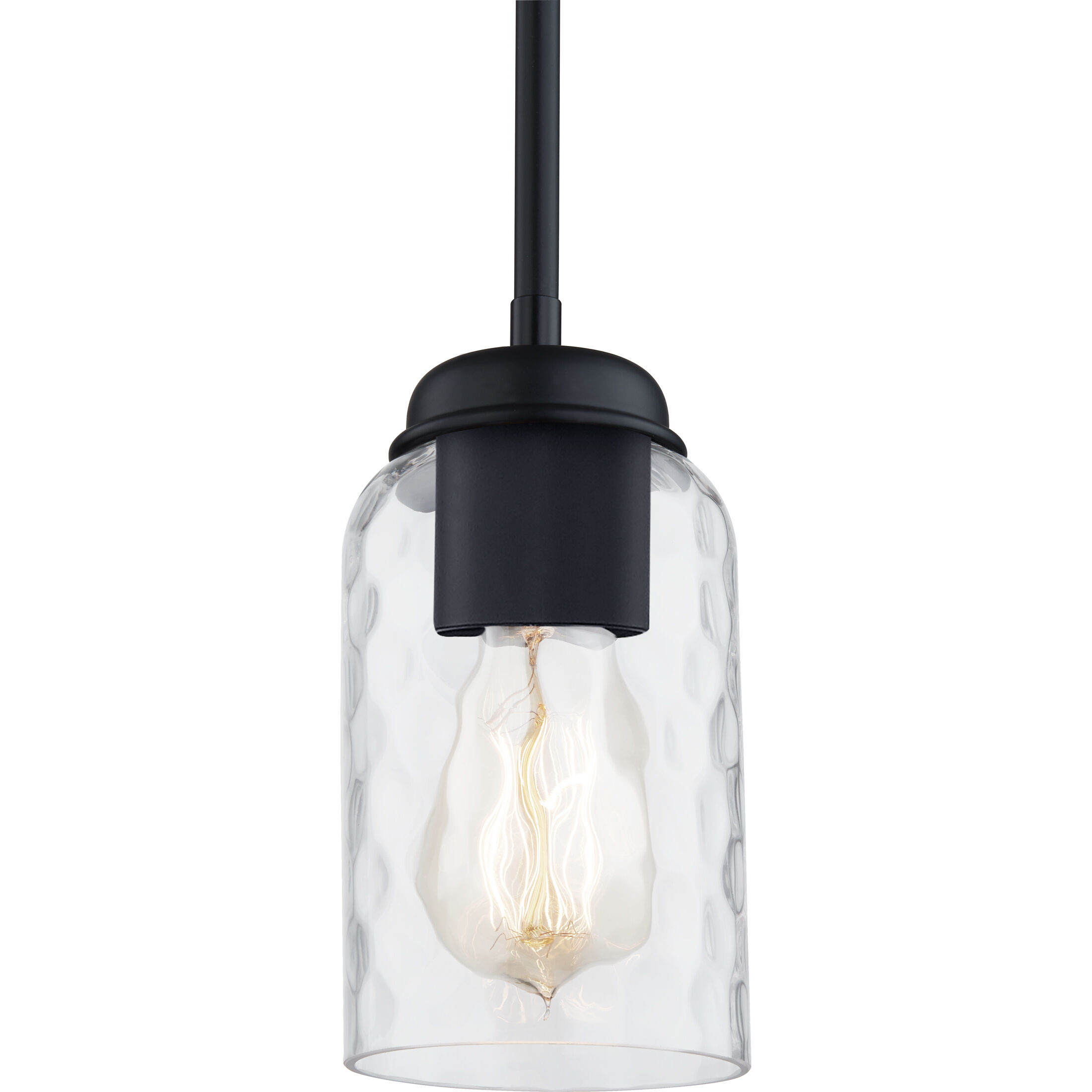 Blanche 1 Light 4 inch Matte Black Mini Pendant Ceiling Light