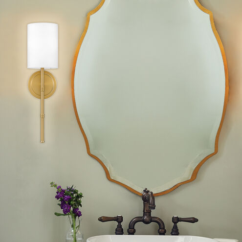 Monica Wall Sconce Wall Light in Aged Brass