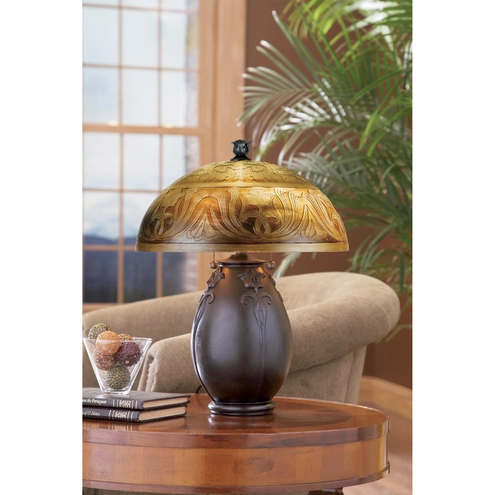 Quoizel QJ6781TR Glenhaven 17.8 inch 60 watt Teco Rossa Table Lamp Quoizel QJ6781TR Glenhaven 17.8 inch 60 watt Teco Rossa Table Lamp