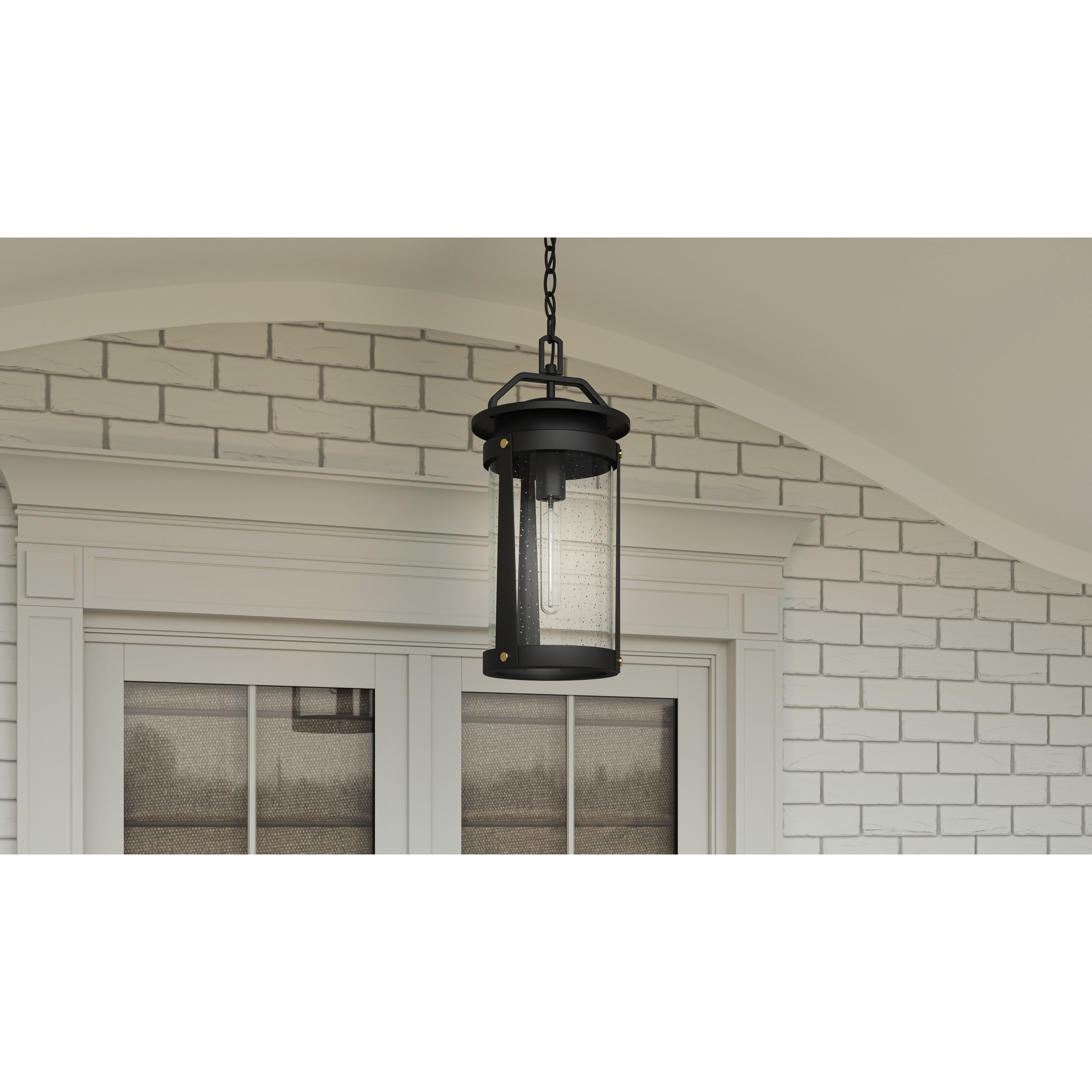 Clifton 1 Light 9 inch Earth Black Outdoor Hanging Lantern