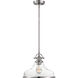 Grant 1 Light 14 inch Brushed Nickel Pendant Ceiling Light
