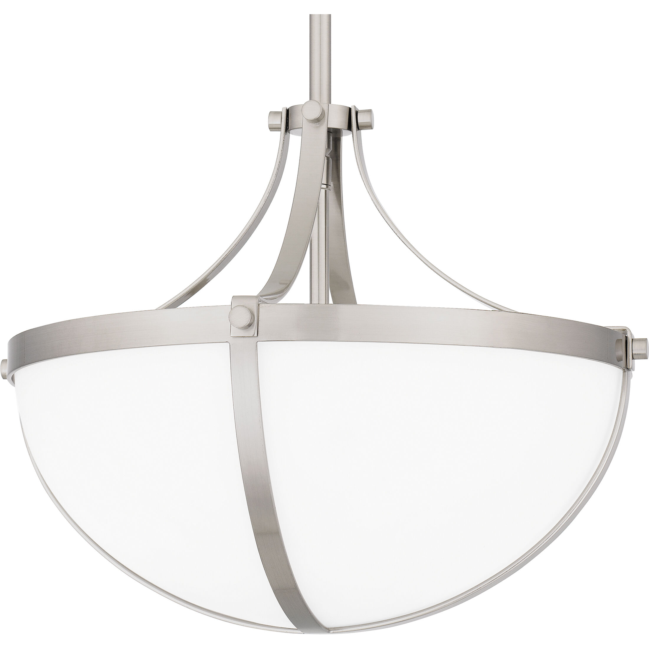 Antebellum 2 Light 14.75 inch Brushed Nickel Pendant Ceiling Light