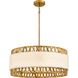 Kate 5 Light 24 inch Brushed Gold Pendant Ceiling Light, Large