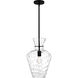 Hollis 1 Light 12 inch Matte Black Pendant Ceiling Light