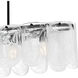Cassidy 5 Light 43 inch Matte Black Linear Chandelier Ceiling Light, Large