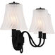 McKinney 3 Light 23 inch Matte Black Bath Light Wall Light