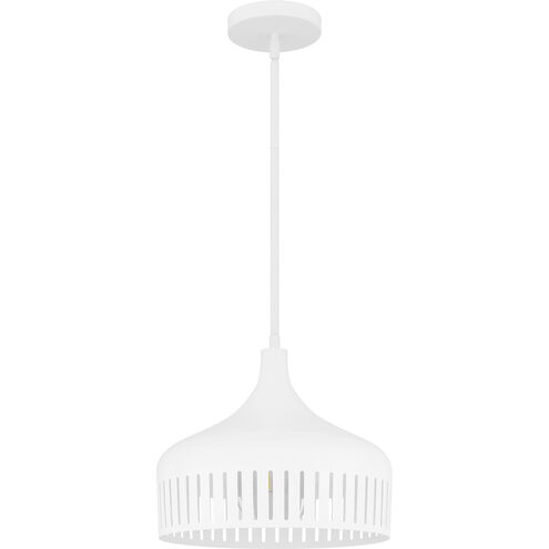 Keagan 1 Light 14 inch Matte White Pendant Ceiling Light