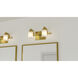Kolt 2 Light 13 inch Brushed Gold Bath Light Wall Light, Medium