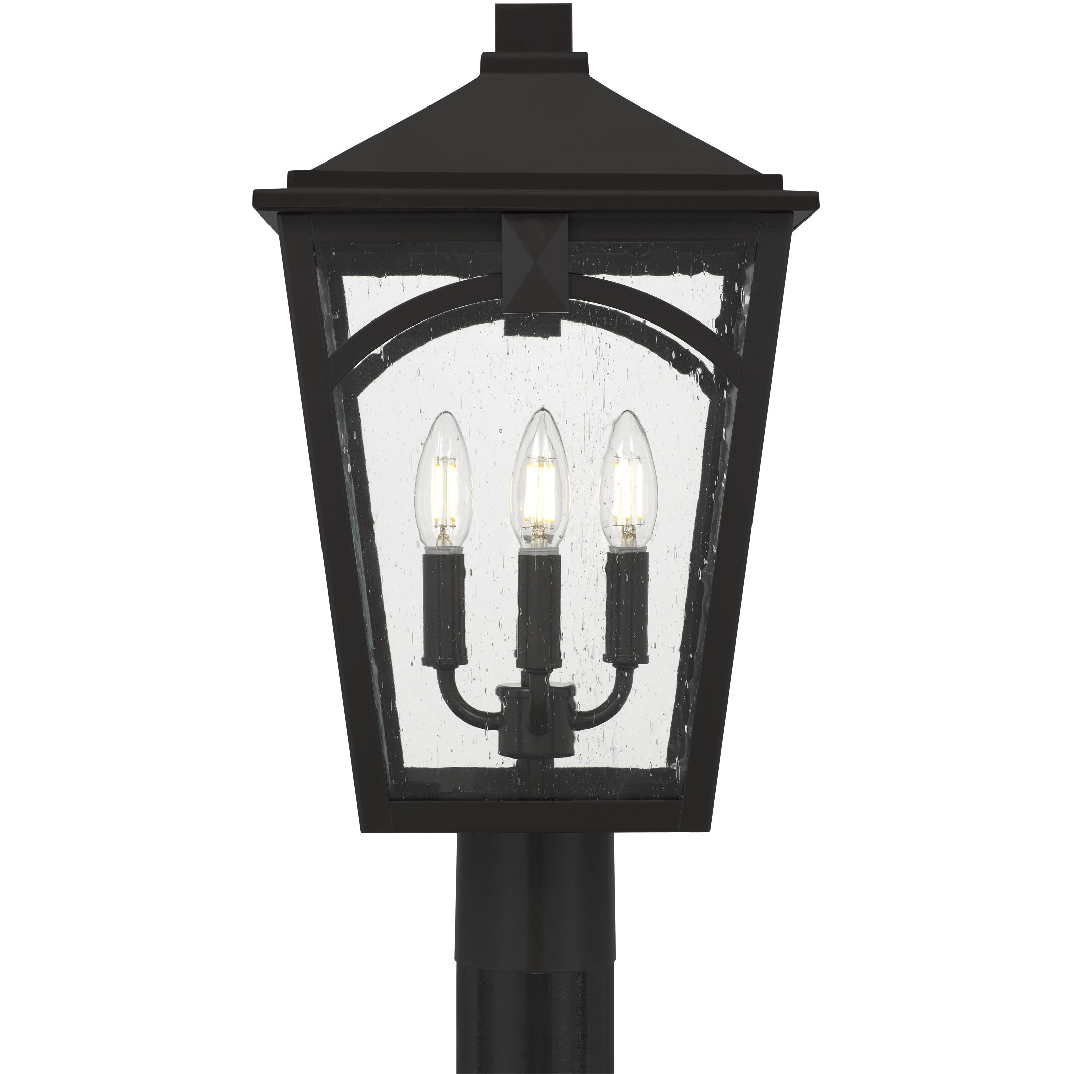 Jaxon 4 Light 19.5 inch Western Bronze Outdoor Post Lantern