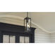 Zarah 1 Light 7 inch Matte Black Outdoor Hanging Lantern, Large