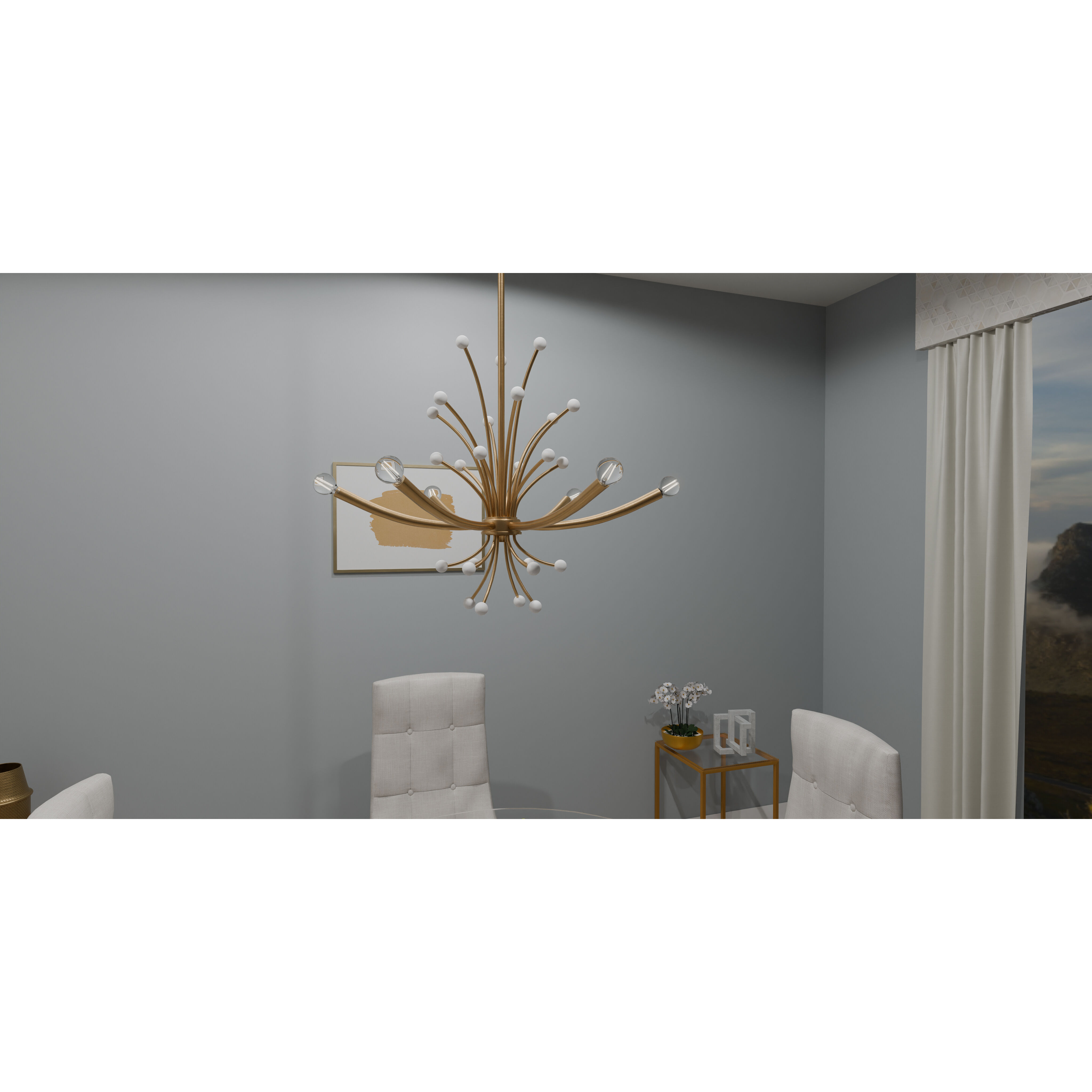 Quoizel PCKIE5029BWS Kiera 6 Light 29 inch Brushed Weathered