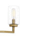 Sunburst 3 Light 15 inch Weathered Brass Semi-Flush Mount Ceiling Light