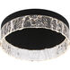 Vistaria LED 13.75 inch Matte Black Flush Mount Ceiling Light, Medium