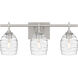 Lucy 3 Light 22 inch Brushed Nickel Bath Light Wall Light, Large