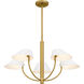 Penley 5 Light 28 inch Brushed Gold Chandelier Ceiling Light