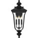 Farley 3 Light 25.25 inch Matte Black Outdoor Wall Lantern