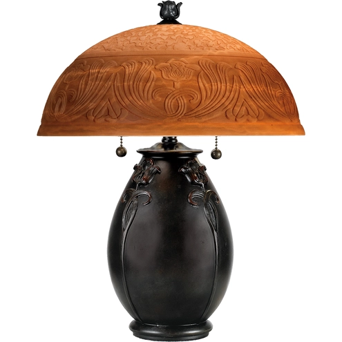 Quoizel QJ6781TR Glenhaven 17.8 inch 60 watt Teco Rossa Table Lamp Quoizel QJ6781TR Glenhaven 17.8 inch 60 watt Teco Rossa Table Lamp