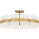 Sweeney 6 Light 30 inch Soft Gold Semi-Flush Mount Ceiling Light, Extra Large