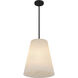 Peregrine 1 Light 14 inch Matte Black Pendant Ceiling Light