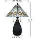 Ayla 22.5 inch 75 watt Matte Black Table Lamp Portable Light