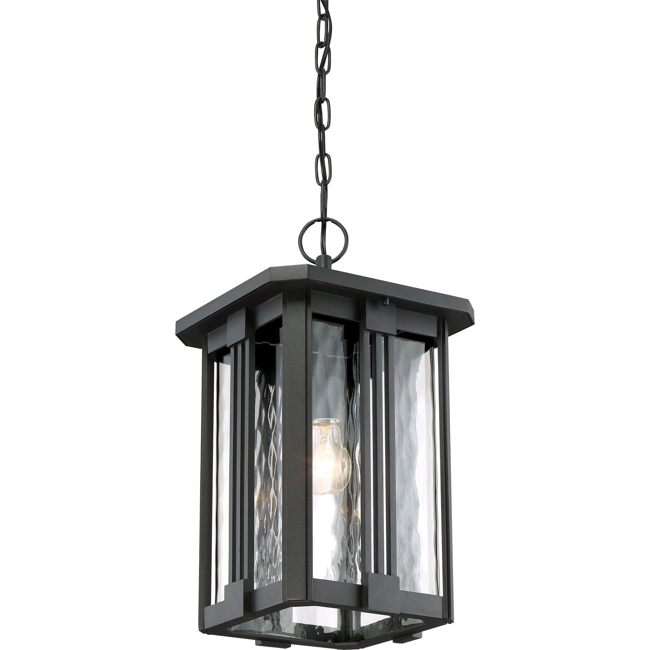 Everglade 1 Light 10.5 inch Earth Black Outdoor Hanging Lantern