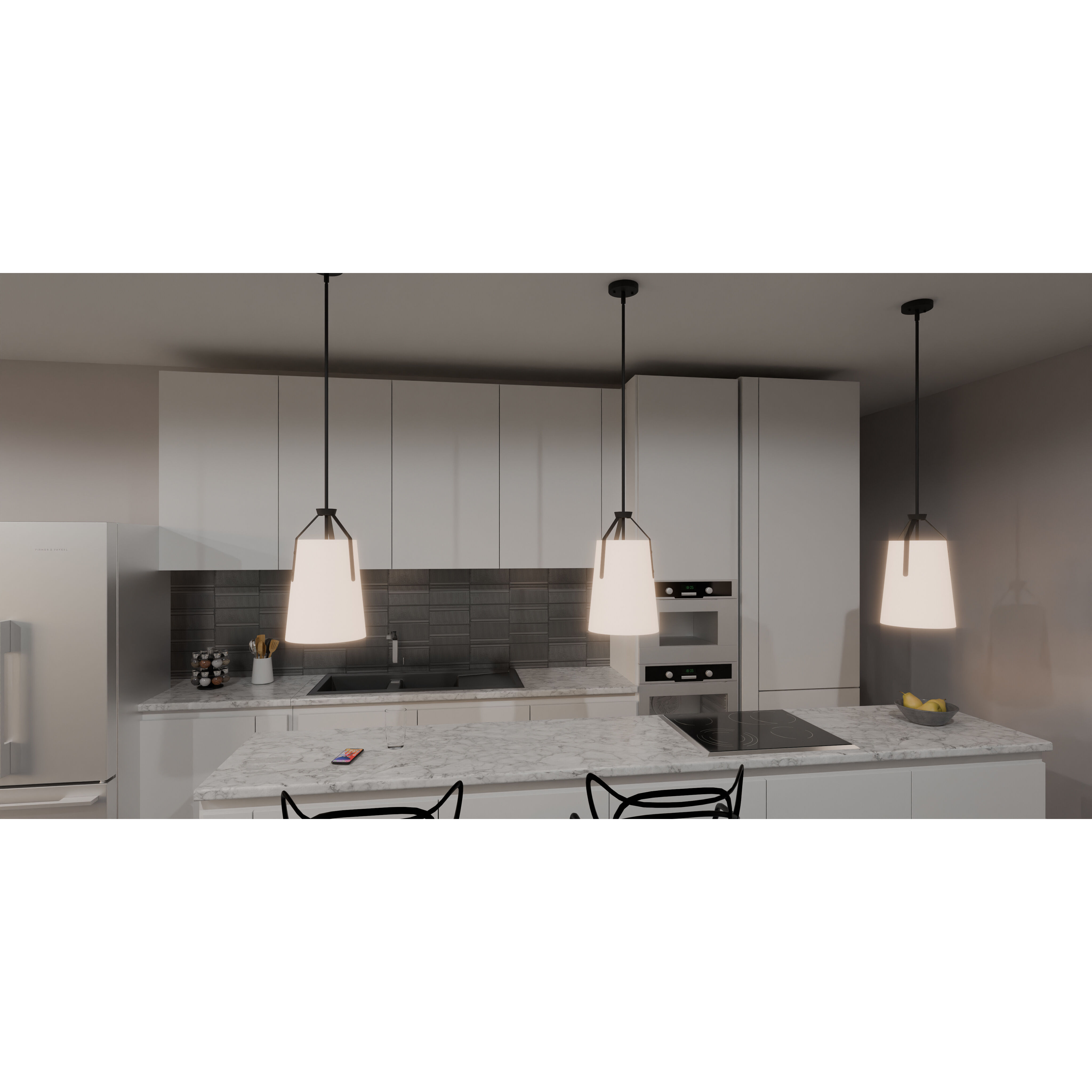 Faye 1 Light 11.25 inch Matte Black Mini Pendant Ceiling Light