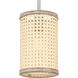 Syrah 1 Light 6 inch Brushed Nickel Mini Pendant Ceiling Light