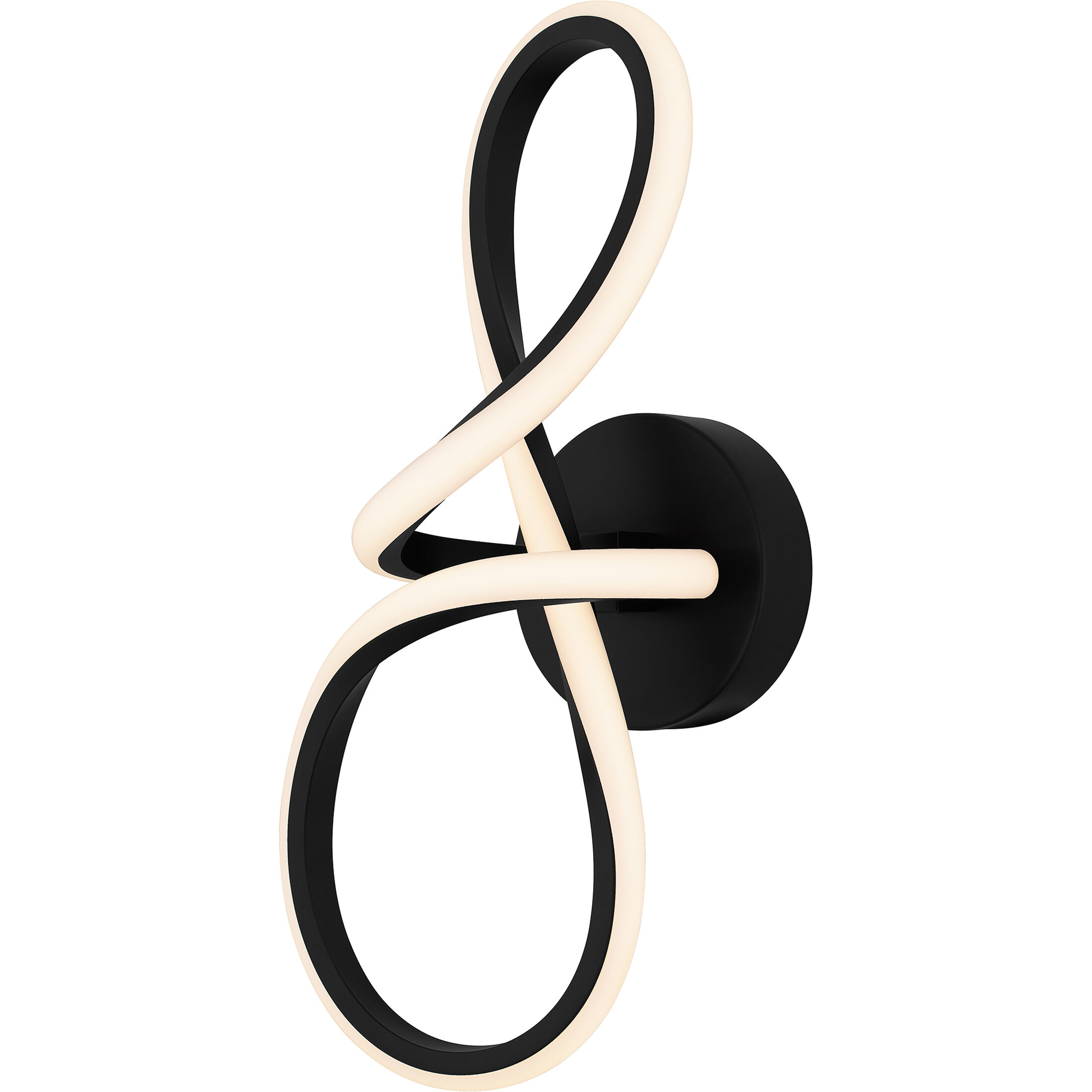 Xena LED 6 inch Matte Black Wall Sconce Wall Light, Small