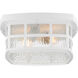Stonington 2 Light 12 inch Matte White Outdoor Flush Mount