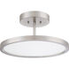 Beltway LED 15 inch Brushed Nickel Semi-Flushmount Ceiling Light