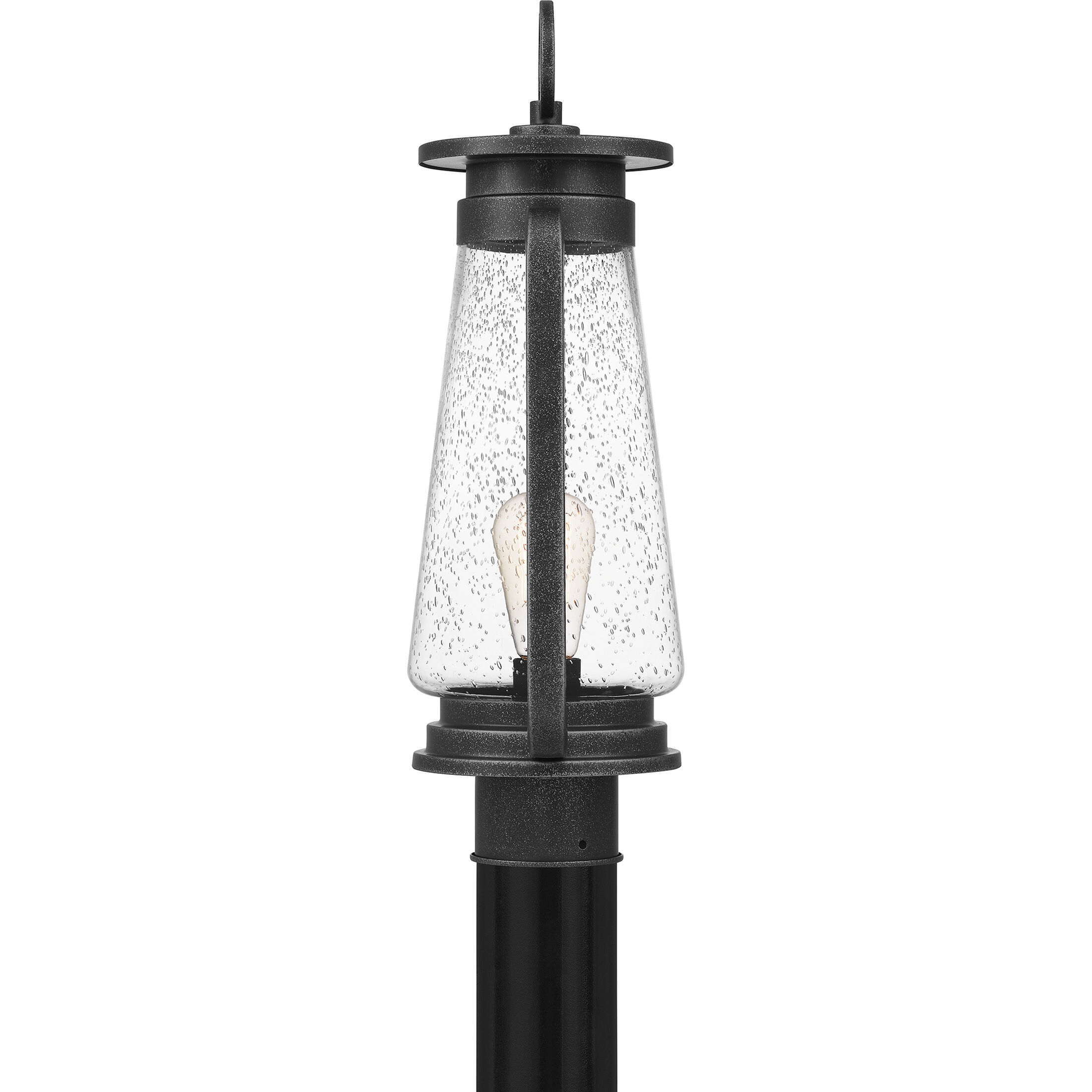 Sutton 1 Light 19.25 inch Speckled Black Outdoor Post Lantern, Large
