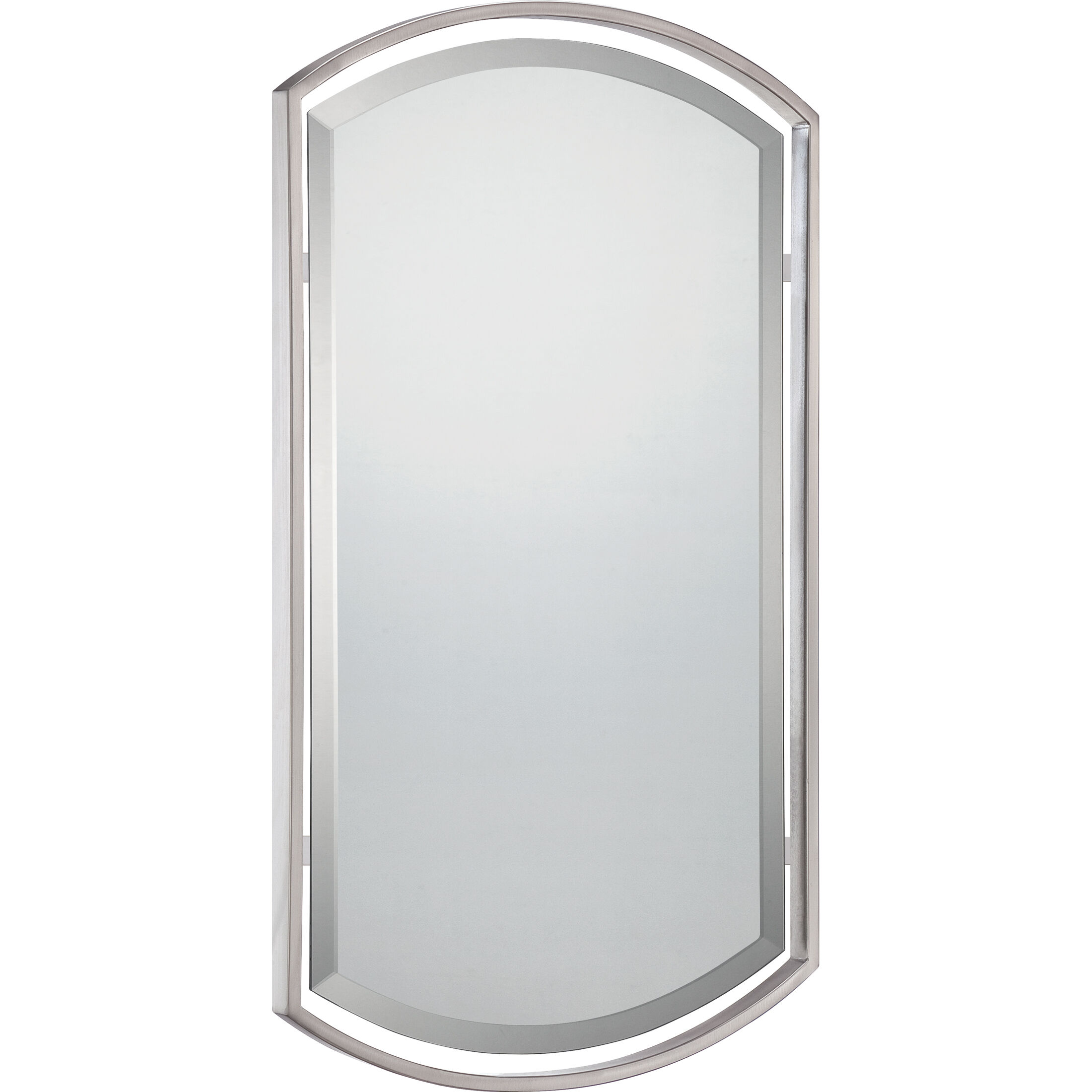 Breckenridge 35 X 21 inch Brushed Nickel Wall Mirror