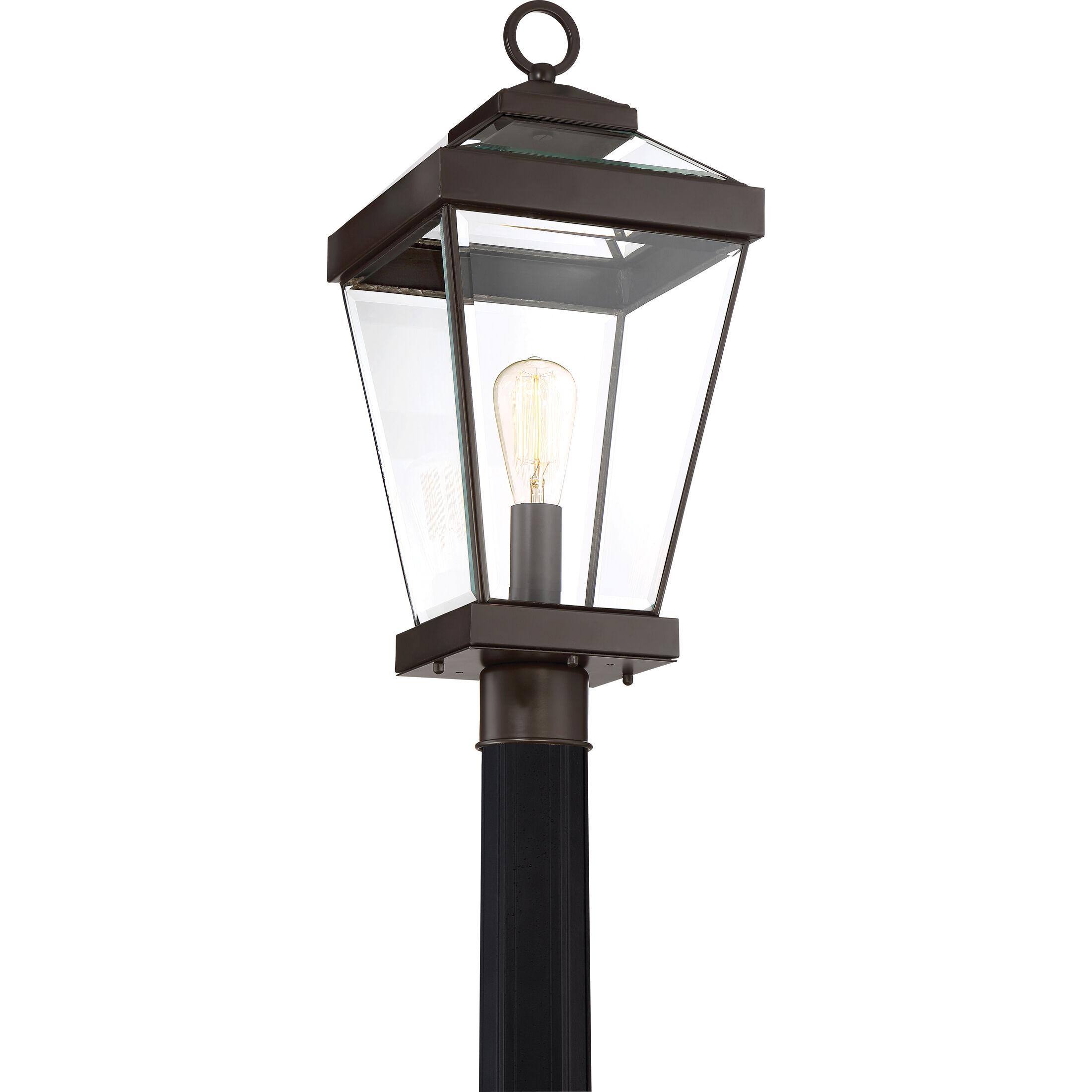 Ravine 1 Light 23 inch Western Bronze Outdoor Post Lantern