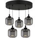 Lenora 5 Light 22 inch Matte Black Pendant Ceiling Light