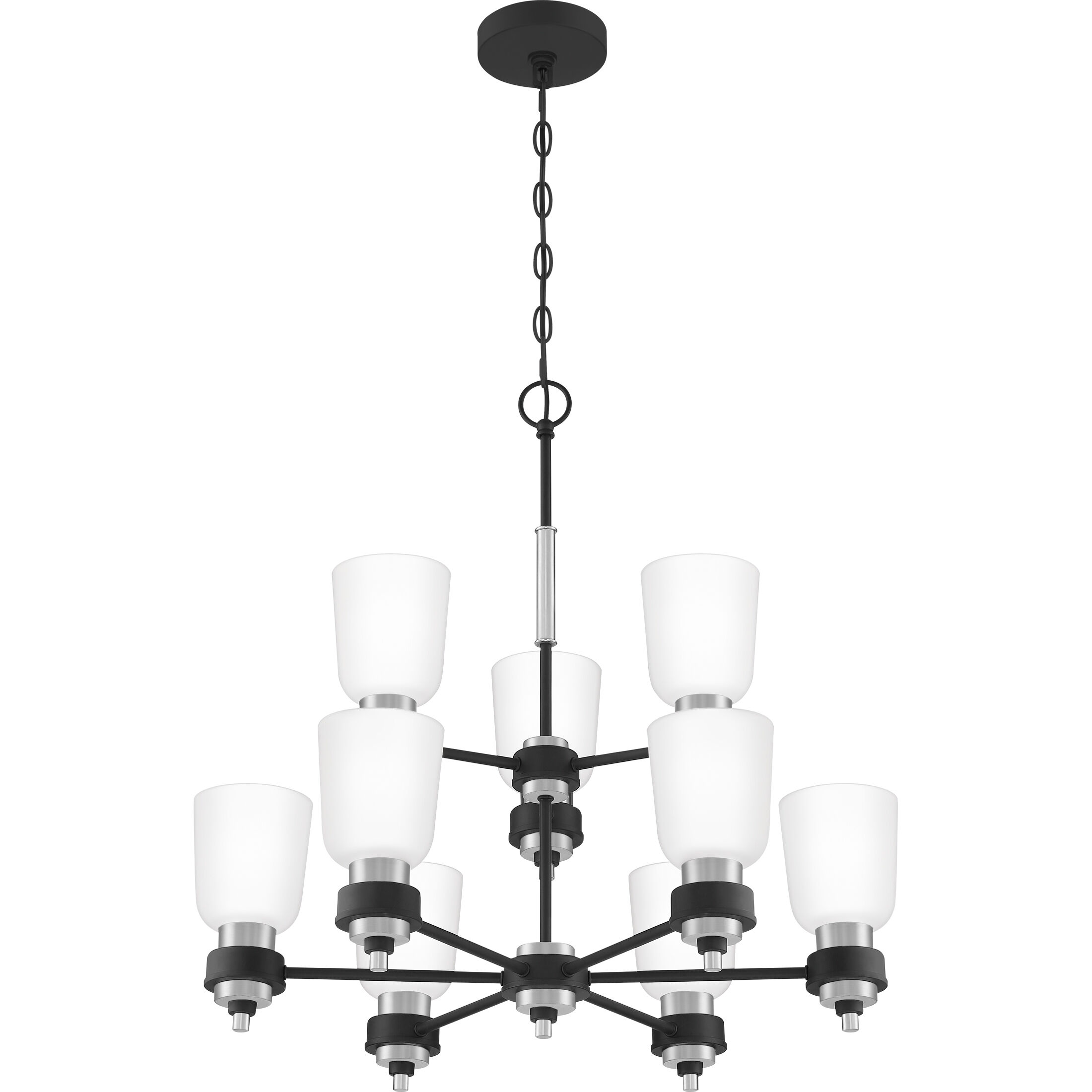 Conrad 9 Light 27 inch Brushed Nickel Chandelier Ceiling Light