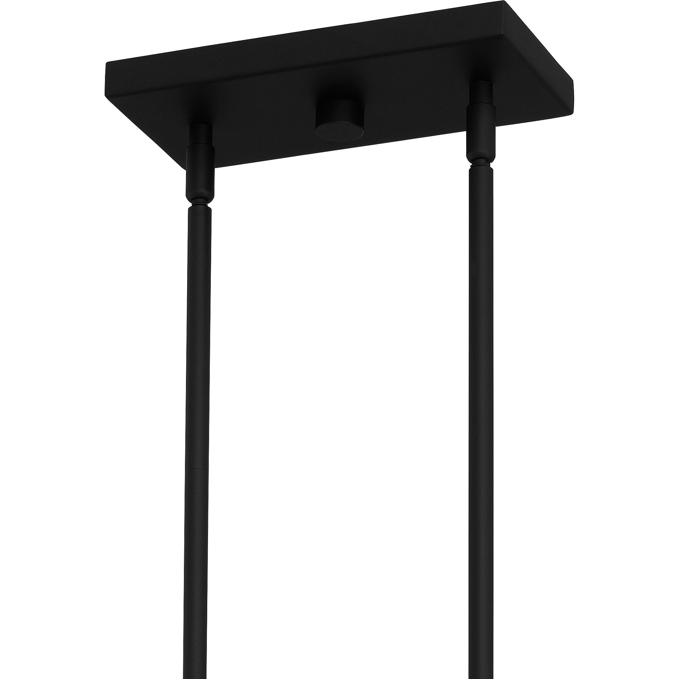 Tuthill 6 Light 38 inch Matte Black Island Light Ceiling Light