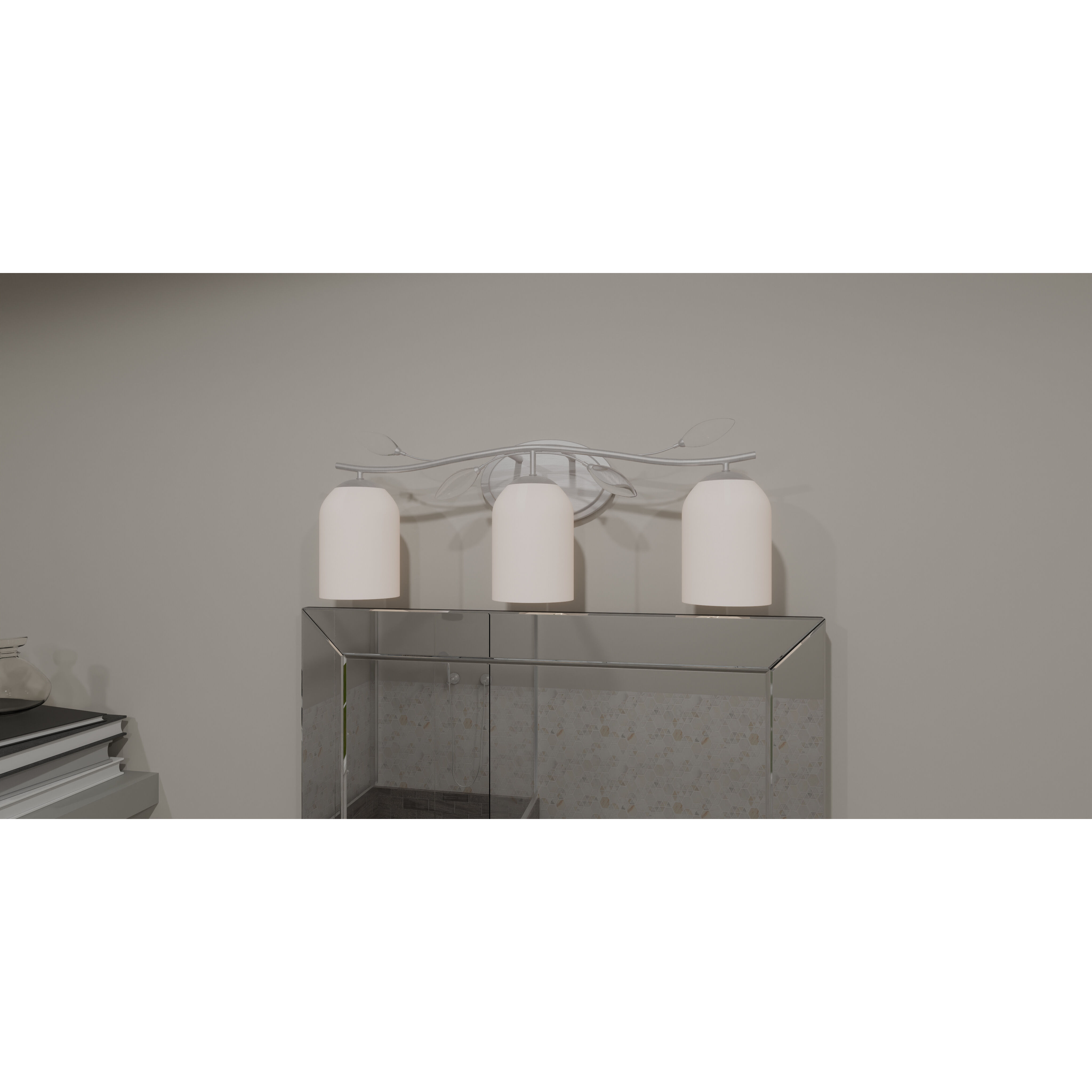 Ulysses 3 Light 24 inch Brushed Nickel Bath Light Wall Light, Large