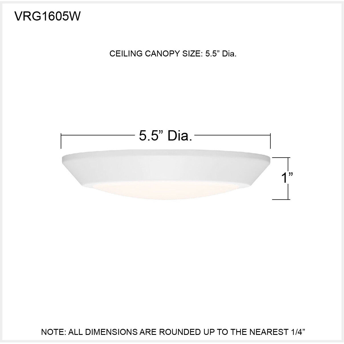 Verge LED 6 inch White Lustre Flush Mount Ceiling Light