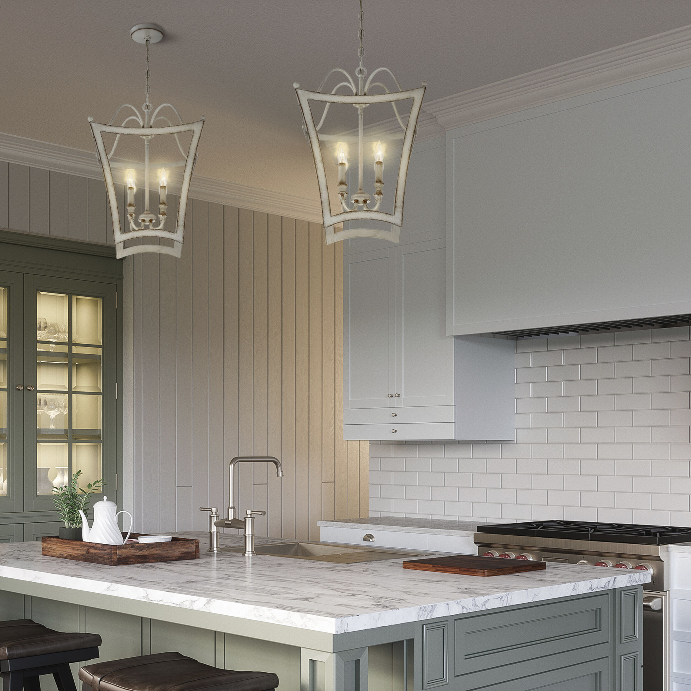 Quoizel SUM5216AWH Summerford 4 Light 16 inch Antique White Quoizel SUM5216AWH Summerford 4 Light 16 inch Antique White