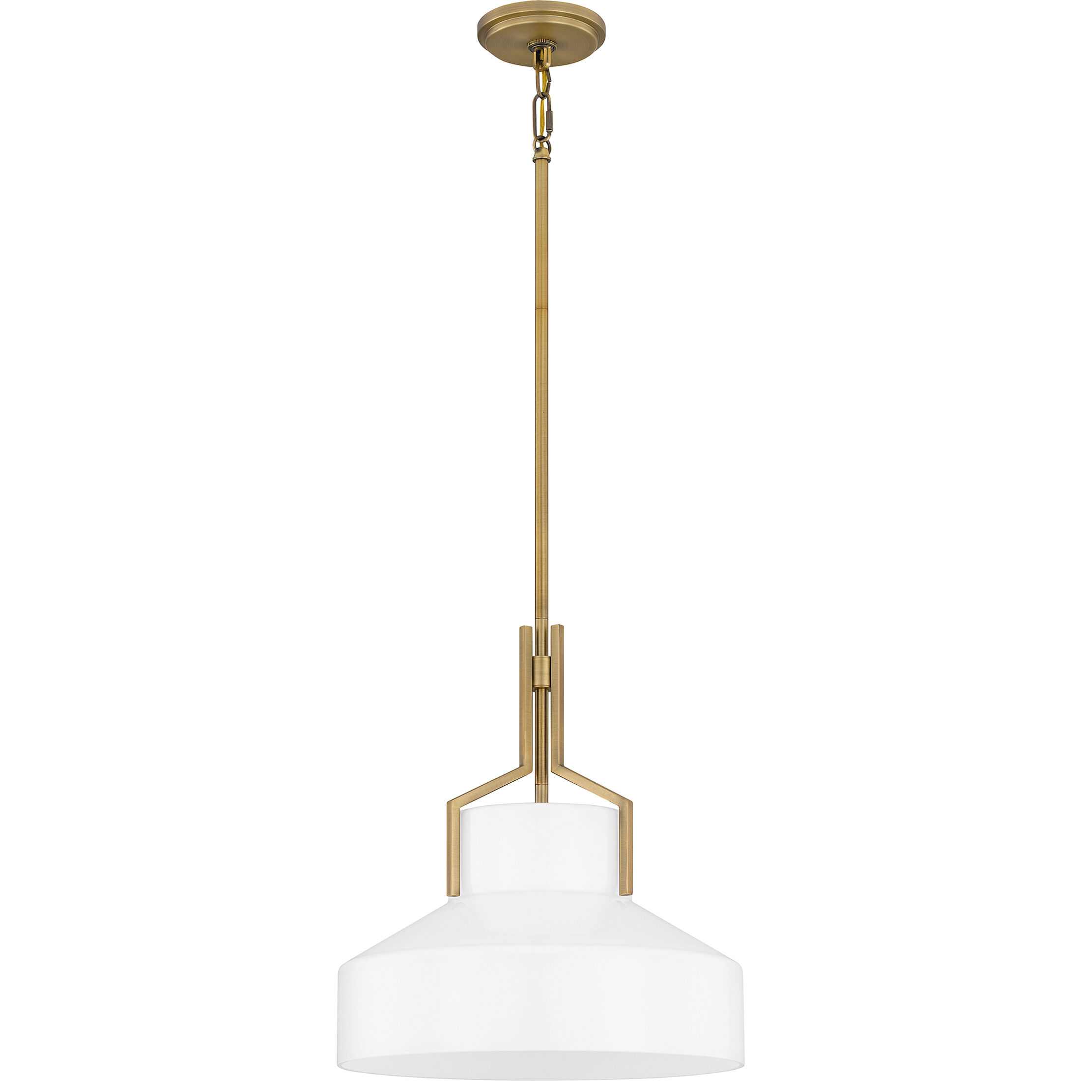 Brecken 2 Light 14.75 inch Aged Brass Pendant Ceiling Light