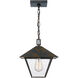 Corporal 1 Light 11 inch Industrial Bronze Outdoor Hanging Lantern