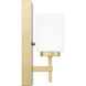 Wilburn LED 6 inch Satin Brass Bath Light Wall Light