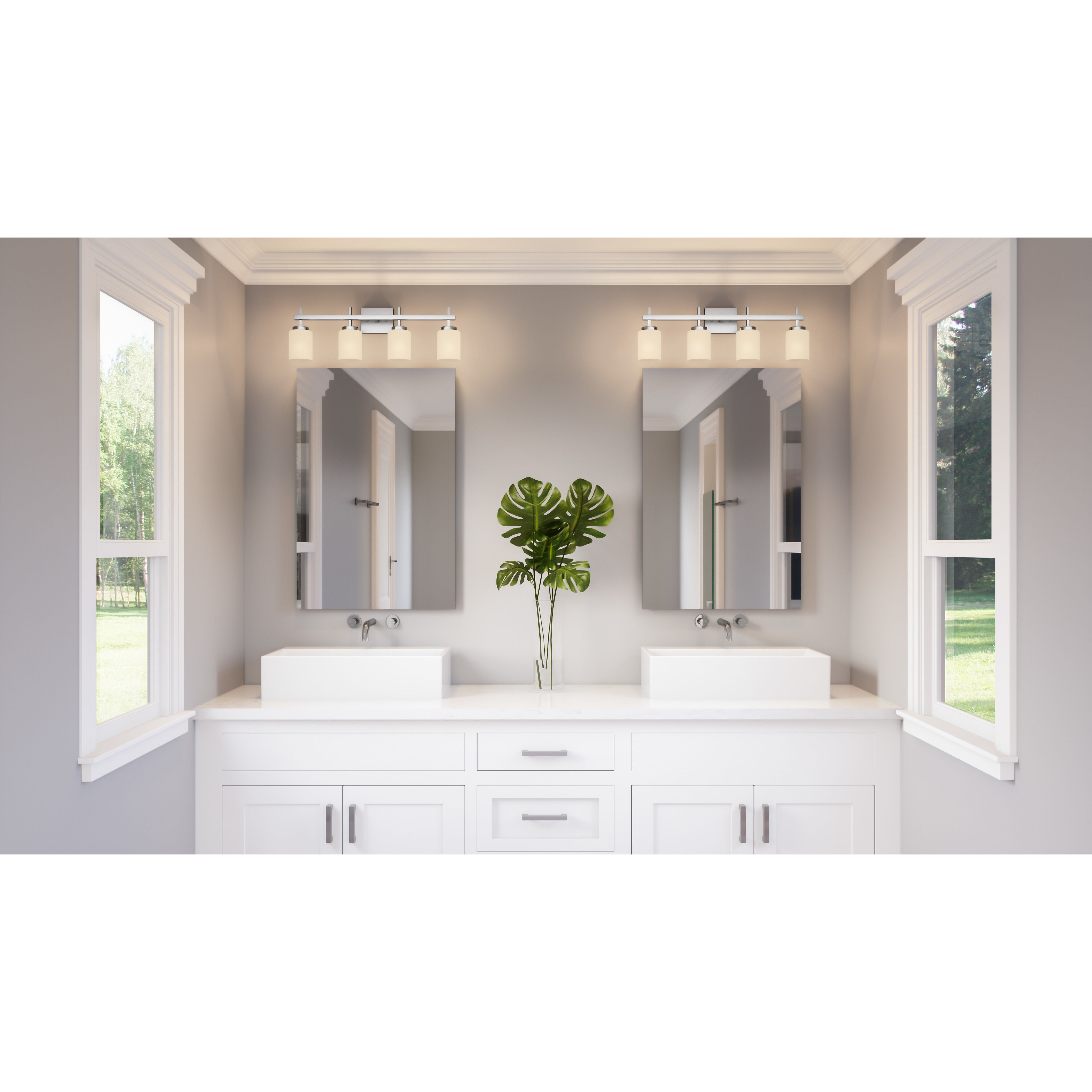 Wilburn LED 31 inch Polished Chrome Bath Light Wall Light