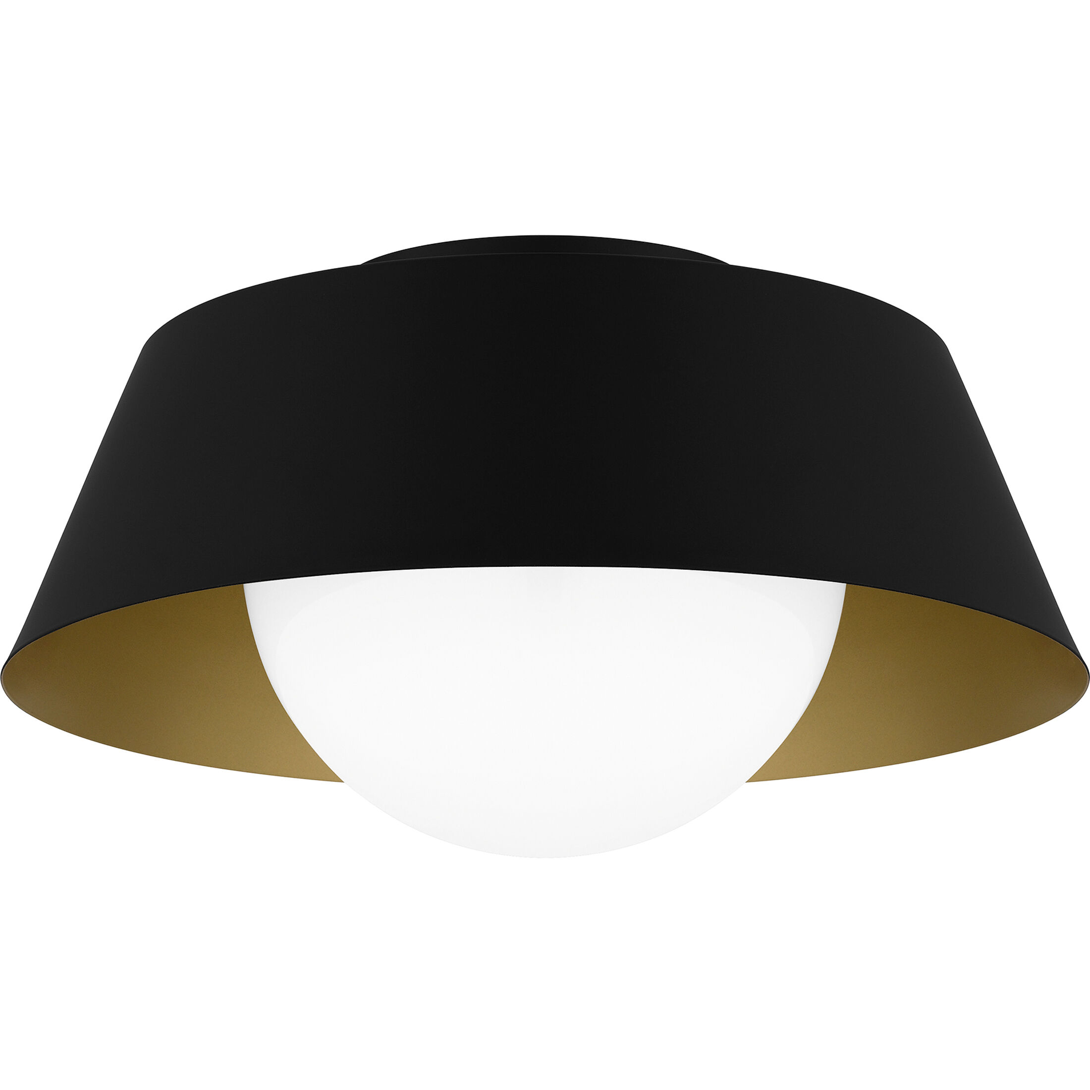 Damascus 1 Light 16 inch Matte Black Flush Mount Ceiling Light