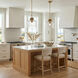 Baltic 1 Light 12 inch Brushed Gold Pendant Ceiling Light