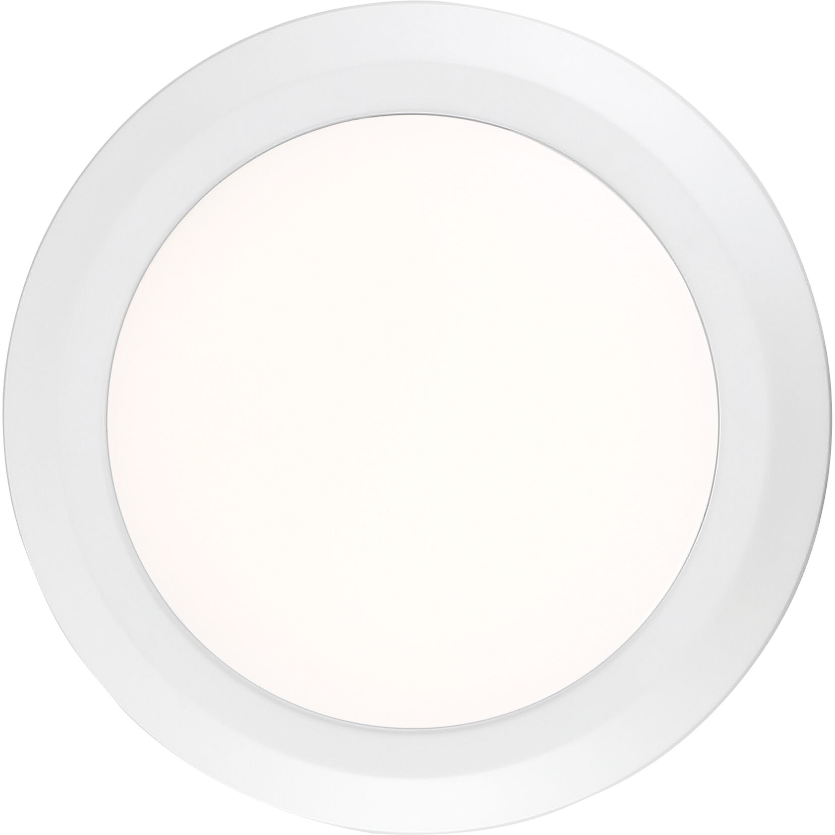 Verge LED 12 inch Fresco Flush Mount Ceiling Light in White Lustre