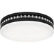 Carey LED 16 inch Matte Black Flush Mount Ceiling Light, Medium